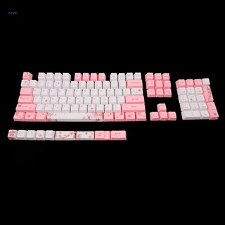 root oem pbt cherry blossom keycap teclado mecánico teclas teclas tinte sublimación keycap