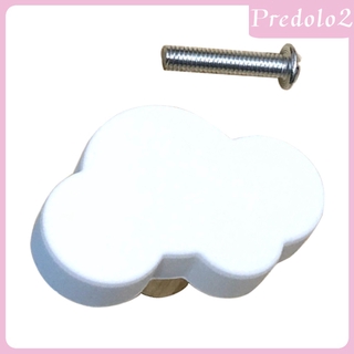 [Predolo2] pomo de gabinete en forma de nube blanca de PVC tirador de puerta de seguridad de la habitación de los niños