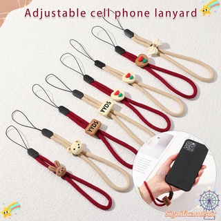 SIGNIFICANTISTIC USB Key Mobile Phone Straps Walkie Talkie Adjustable Short Lanyard Anti-lost Lanyard Rope Camera Audio Hand Wrist Strap