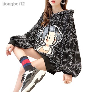Sudadera con capucha con estampado De caricaturas coreanas con capucha Para Primavera otoño (5)