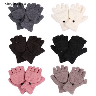 【XHCO】 Women Fashion Gloves Hand Wrist Warmer Winter Athletic Mittens Fingerless Gloves Hot