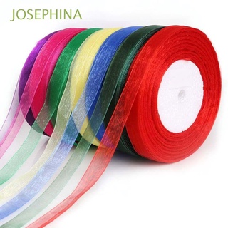 josephina cintas de 50 yardas de envoltura ropa de costura organza cinta de regalo accesorios de navidad artesanía 12 mm cumpleaños satén cinta/multicolor