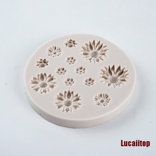 LUTOP Daisy Wild crisantemo molde de silicona en forma de flor Sugarcraft pastel hornear (4)