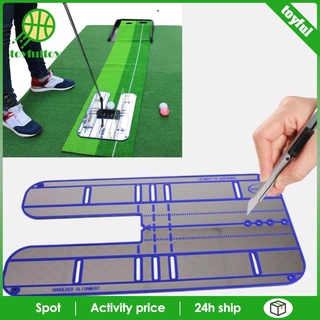 [Toy-12] Golf Putting Espejo Entrenamiento Alineación Ayuda Suministros Accesorios