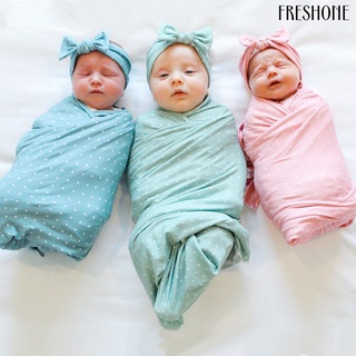 freshone - manta de bebé con diadema para bebé