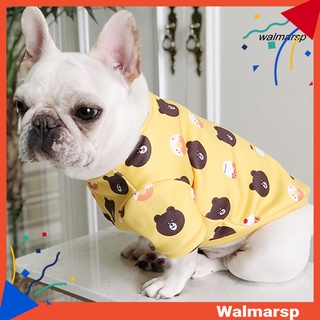 [wmp] ropa para mascotas de dibujos animados oso patrón cosplay agradable a la piel mascota perro sudadera traje suministros para mascotas