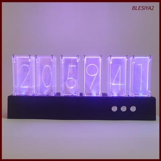 [BLESIYA2] Nixie tubo reloj LED Digital relojes de escritorio dormitorio hogar mesita de noche decoraciones