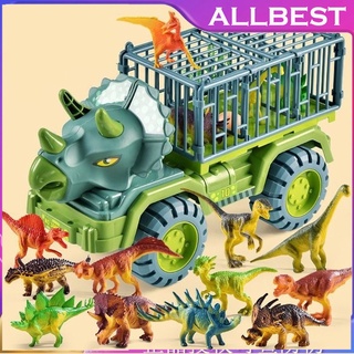 Allbest gran dinosaurio de ingeniería camiones de juguetes de los niños de ingeniería camiones excavadoras de volcado camiones grúas pequeños coches niño juguetes de los niños anti-gota coche de juguete ~ sgmy SPS