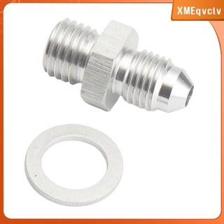 Silver Oil Feed Adapter M12x1.5 To AN-4 with 1.5mm Restrictor For SAAB TD04L