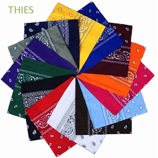 THIES Hot Handkerchief High Bandana Head Wrap New Paisley Quality Fashion Wristband Handkerchief Neck/Multicolor