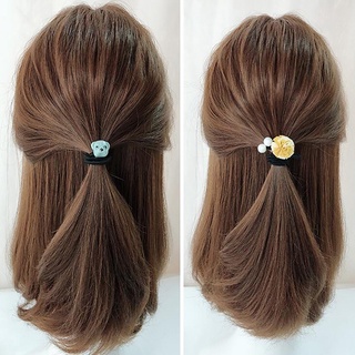 bandas elásticas para el pelo sólido estrella arco estiramiento lazos de pelo para mujeres niñas ponytail titular cuerdas de pelo accesorios para el cabello (6)