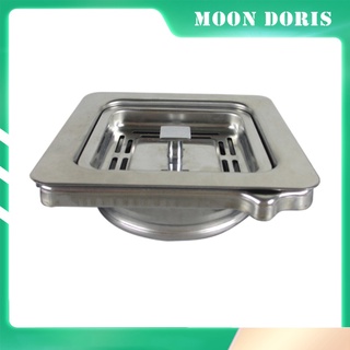 [moon Doris] Adaptador/corrector cuadrado De acero inoxidable Para fregadero/cocina
