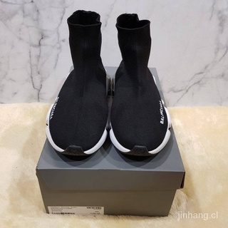 LKX🔥Venta al contado🔥100% original original balenciaga zapatos de alta velocidad suela transparente negro blanco negro zapatillas de deporte original importación de deporte