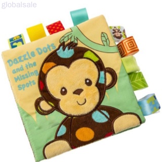 Global de dibujos animados Animal bordado libro de tela estéreo Animal bebé niños cama decoración temprana juguete educativo navidad