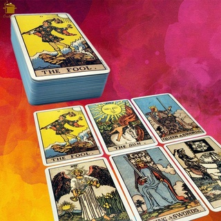 Smithwaite cartas de Tarot 78 hojas/juegos de embalaje de caja de colores (5)
