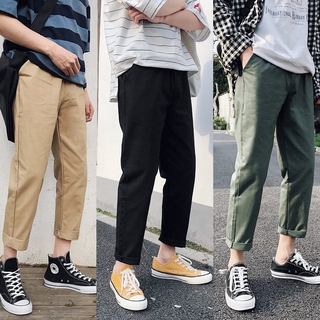 [s-8XL]pantalones De los hombres estilo todo-partido casual pantalones largos hombres