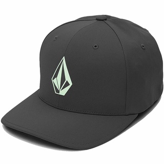 Volcom - sombrero de piedra para hombre Delta Flexfit, color negro