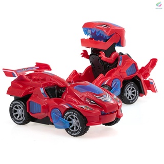 Fy tire hacia atrás dinosaurio coches dinosaurio coche juguetes Transformable dinosaurio tire hacia atrás coche juguete eléctrico 360 giro con luz música acción caminar para niños niñas