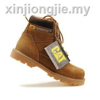 Caterpillar Kasut kerja: botas de seguridad (no tienen puntera de acero) botas de trabajo para hombre, tamaño de cuero genuino (35-45) (4)