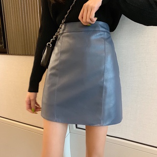 PU Mini Skirts for Women Short Skirt High Waist Skirt Vintage Skirt Solid Formal Skirt Ladies Korean Skirt for Office Wear Retro Skirts for Women Black Plain Skirt Office Skirt A-line Skirt Black Skirt for Women (3)