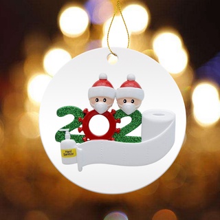 sunthere madera navidad santa claus número colgante adorno decoración de navidad regalo