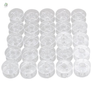 25 bobinas de plástico transparente para máquina de coser singer brother janome toyota