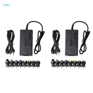 ELECT 96W Universal Power Supply Charger for PC Laptop Notebook 12V-24V Adjustable AC/DC Power Adapter 8-port Power Connector