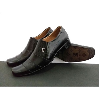 Original Louis Vuitton pantofel Zapatos De Cuero-LV 804 Negro/formal Trabajo De Los Hombres