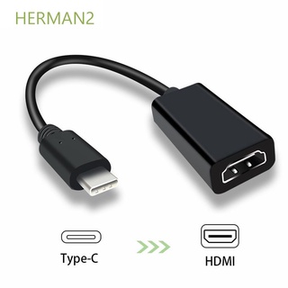 Adaptador USB C Monitor TV HERMAN2 Macho Para Femal AV 4K Tipo HDMI/Multicolorido