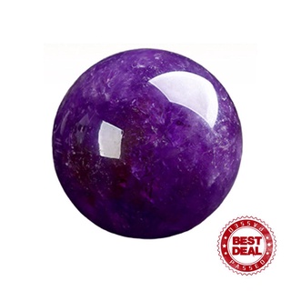 ¡top! Piedra de cuarzo natural amatista esfera de cristal fluorita curación bola de piedras preciosas R4Z0