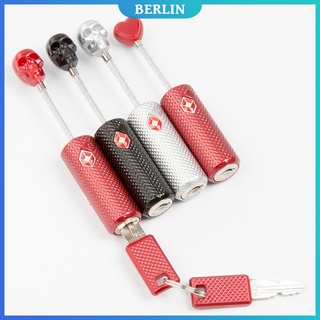 (berlín) cerradura de equipaje tsa13226 mini cuerda de alambre de calavera flexible con 2 llaves (2)