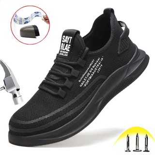 Indestructibl seguridad zapatos de trabajo botas hombres y mujeres de acero del pie ligero transpirable a prueba de pinchazos suave zapatilla de deporte VqHU
