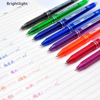 [Brightlight] Bolígrafo De Gel Borrable De 8 Colores De 0,5 Mm Punta De Bala Azul Negro Tinta Recarga Varillas Dibujo [Venta Caliente]