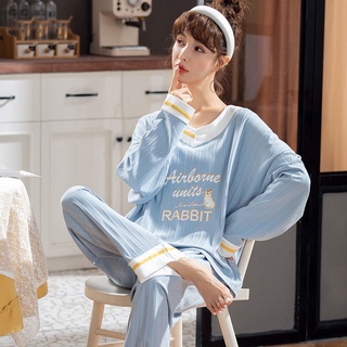 5xl extra-grande tamaño primavera y otoño nuevo pijamas de las mujeres de manga larga5xl: niuzhu.my21.09.05