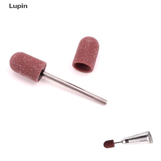 [Lupin] 1/5Pcs Grit Sanding Caps Block Caps Mandrel Nail Pedicure Electric Nail Drill