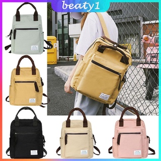 (beaty) mochilas de viaje mujeres lona hombro escuela bolsas preppy estilo mochila