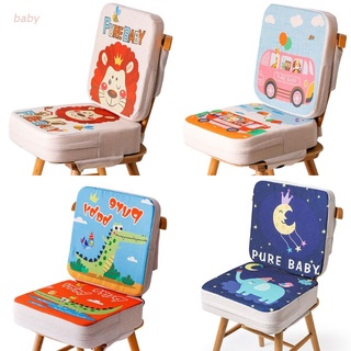 Baobaodian 2 pzs/juego De almohadillas De asiento Para niños con estampado De dibujos animados De animales Para asiento De comedor