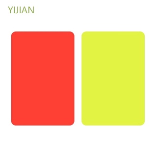Yijian juego accesorios equipo De fútbol fútbol deportes al aire libre Para juego De fútbol Para juegos De fútbol rojo amarillo tarjetas