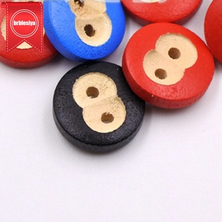 100 pzs botones De cara De monos De colores mezclados 2 agujeros botones De madera Retro Para manualidades/manualidades De madera botones decoración