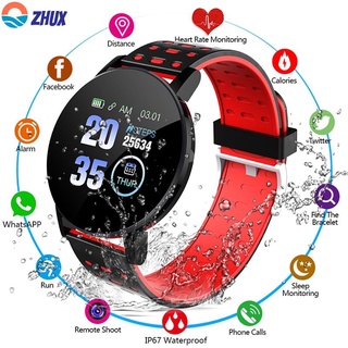 2021 NEW 119S Smart Watch Men Women Blood Pressure Waterproof Sport Round Smartwatch Smart Clock Fitness Tracker For Android IOS ZhuX