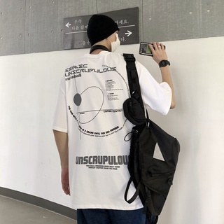 Carta Blanca Camiseta Para Hombres Mujeres Harajuku Punk Tee Tops Algodón Oversize Coreano Moda Alt Emo Ropa Hip Hop