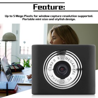 II Mini USB2.0 5 megapíxeles retráctil Clip WebCam cámara Web para PC portátil (1)