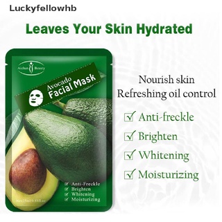 [luckyfellowhb] máscaras faciales aguacate piel anti-freckle hidratante blanqueamiento tratamiento facial [caliente] (3)