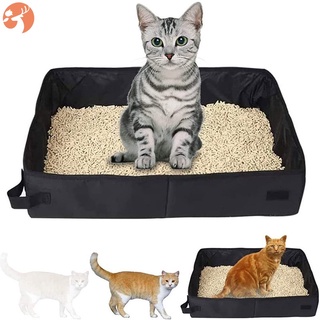 Portátil gato inodoro de viaje gato inodoro gato caja de arena portátil gato caja de arena plegable gato camada para gatos para viajes LQZ