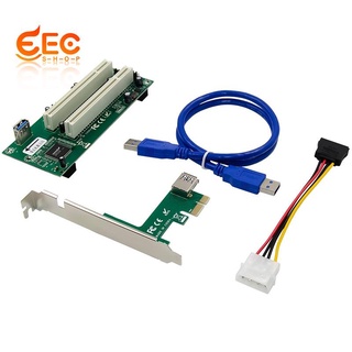Pci Express a Dual PCI adaptador de tarjeta PCIe X1 a Router remolque 2 PCI ranura Riser tarjeta Gbps soporte ventana Linux