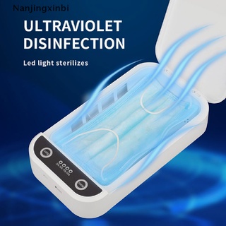 [nanjingxinbi] uv ultravioleta teléfono celular esterilizador-sanitizador-caja-desinfección caso limpiador uvc [caliente]