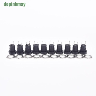 dopinkmay 10x 5.5 mm x 2.1 mm dc fuente de alimentación jack enchufe enchufe hembra panel conector hggh (1)
