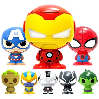 【lucky】Inteligente Iron Man juguete Marvel Spider-Man vengadores hecho a mano Hulk Capitán América muñeca ornamentos