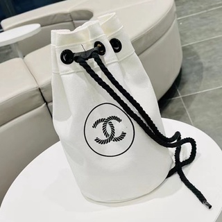 Chanel mini Bolso De Lona Con Cordón Para Teléfono Móvil (1)