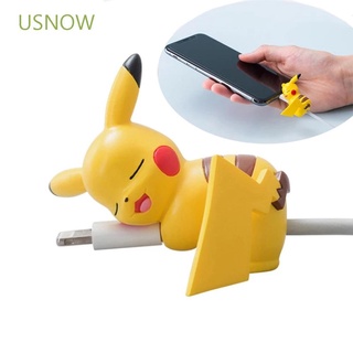 USNOW De Dibujos Animados Universal Para Teléfono Auriculares Bolsillo Pokemon Lindo Bite Pikachu Cable Protector USB Winder/Multicolor